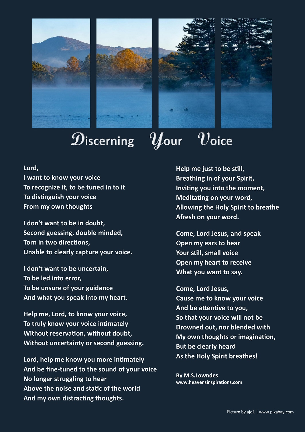 Discerning Voice Poem
