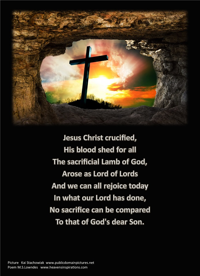 Christian Picture Poems,Easter Poetry with Picture Backgrounds